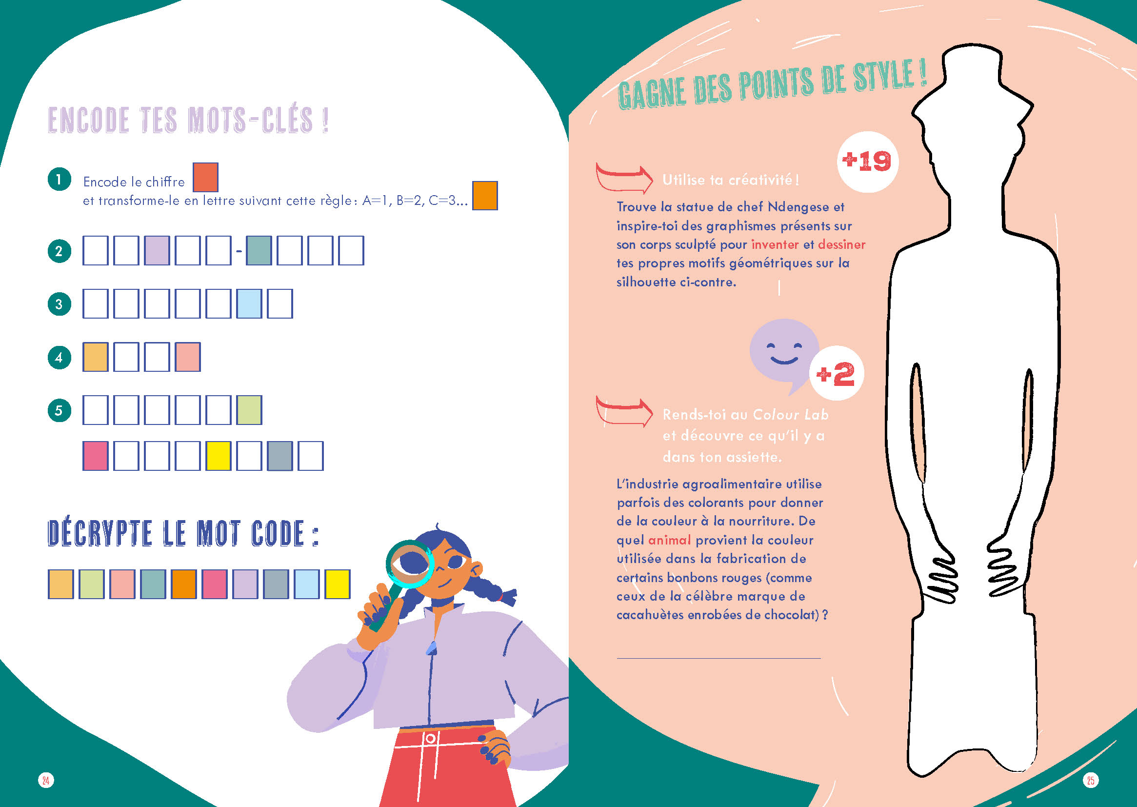 Pages intérieures du carnet