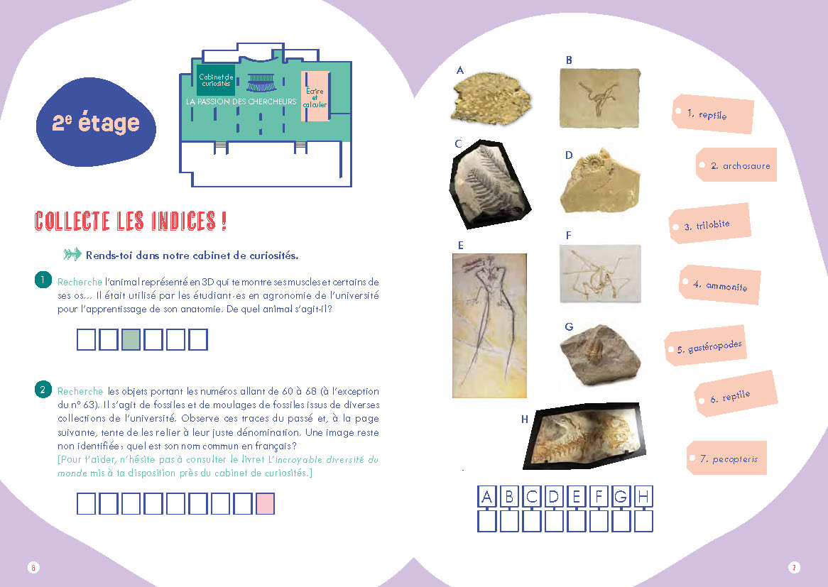 Pages intérieures du carnet