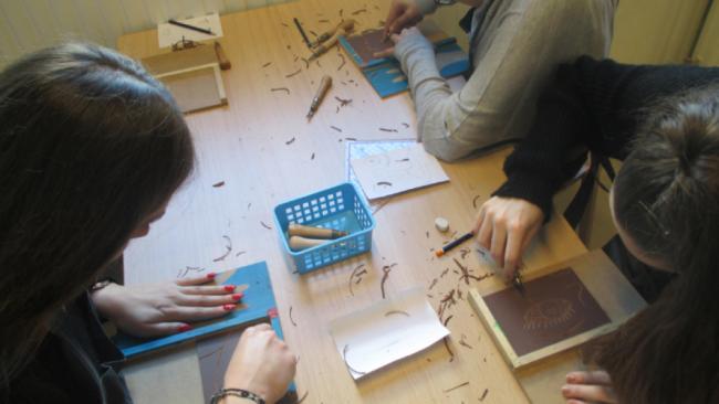 Atelier gravure pour ados