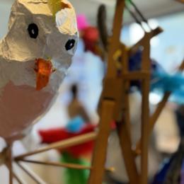 Photos des sculptures réalisées dans le cadre des ateliers pour enfants au Musée L